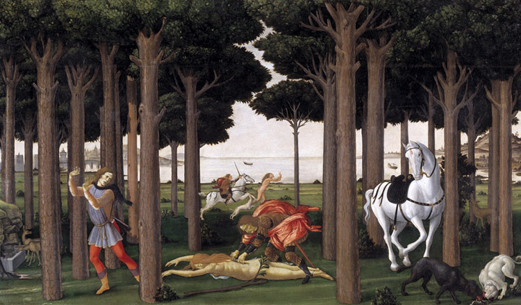 Sandro Botticelli Novella di Nastagio degli onesti (mk36)